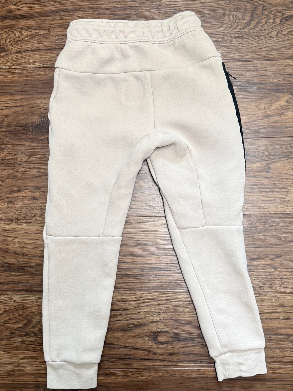 Nike Kids Off-White/Tan Jogger Sweatpants with Black Accents - Picture 2 of 5